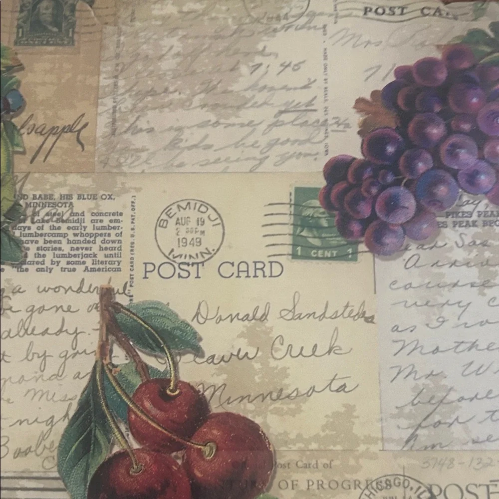 Vintage Fruit Design File Folders